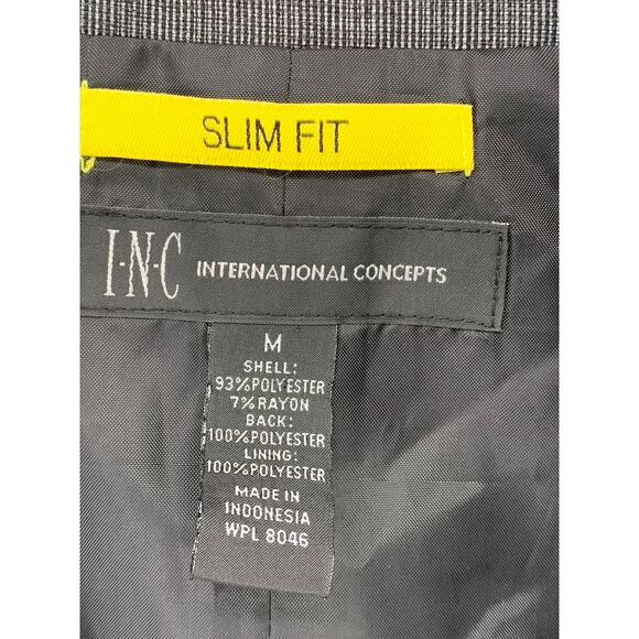 INC Inc International Concepts Men's Gray Slim Fit Striped Sleeveless Vest SZ M - Picture 8 of 10